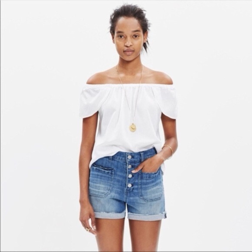 Madewell Off the Shoulder Blouse Top
